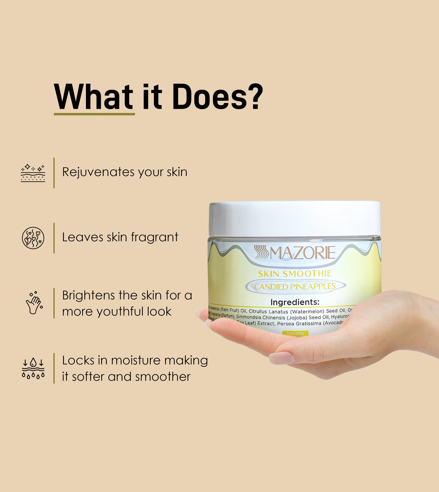 Candied Pineapples - Skin Smoothie